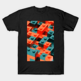 Colored Block Toy Pieces T-Shirt